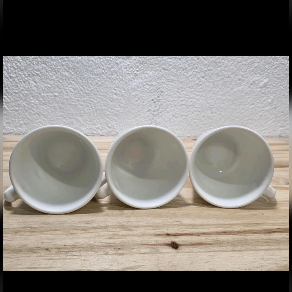 Vintage Corelle Corning Hearts Floral Coffee Mugs‎ Set of 3